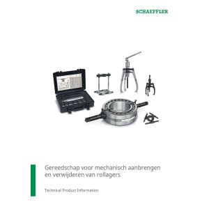 Gereedschap voor mechanisch aanbrengen en verwijderen van rollagers